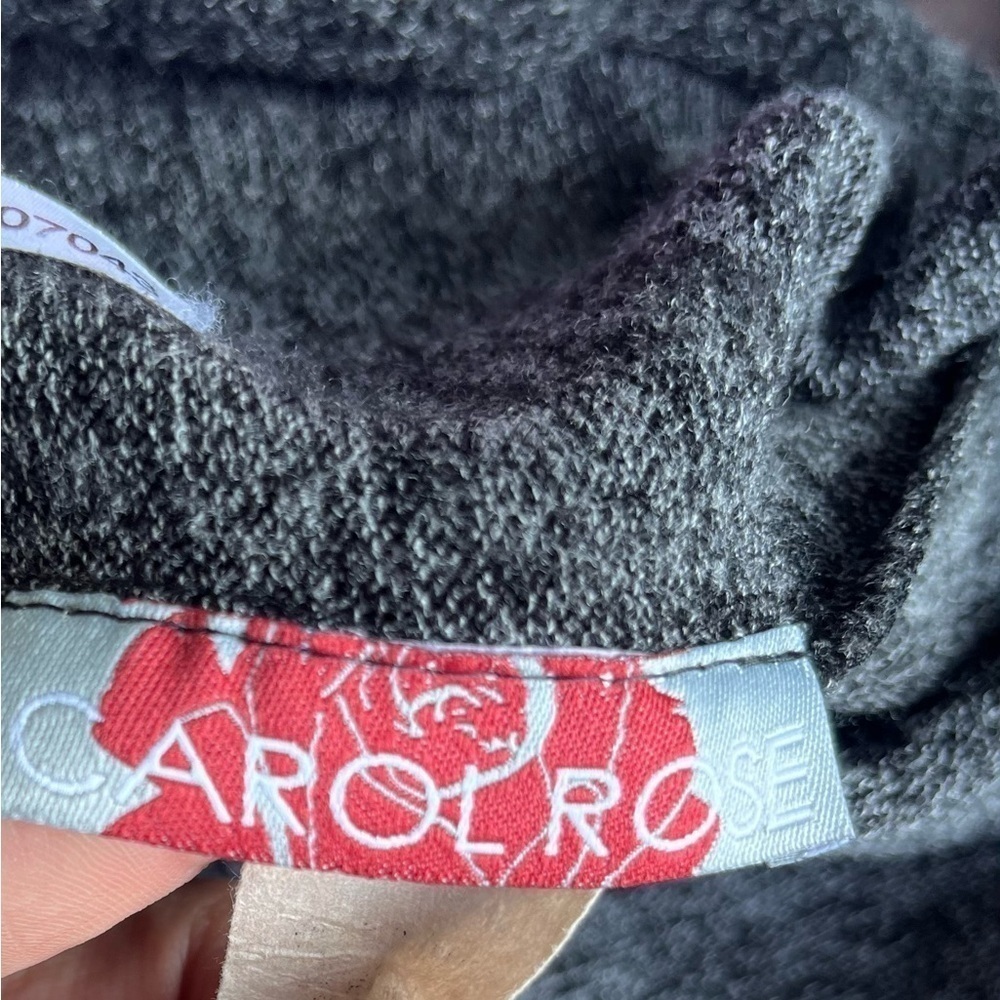 Carol Rose Gray Open Cardigan - Picture 5 of 6